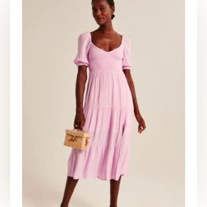 Abercromie midi dress with pockets and slit